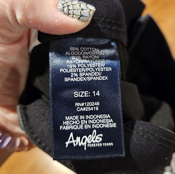 Angels 360 Sculpt Skinny Fit Black  Jeans Size 14 - Picture 4 of 5